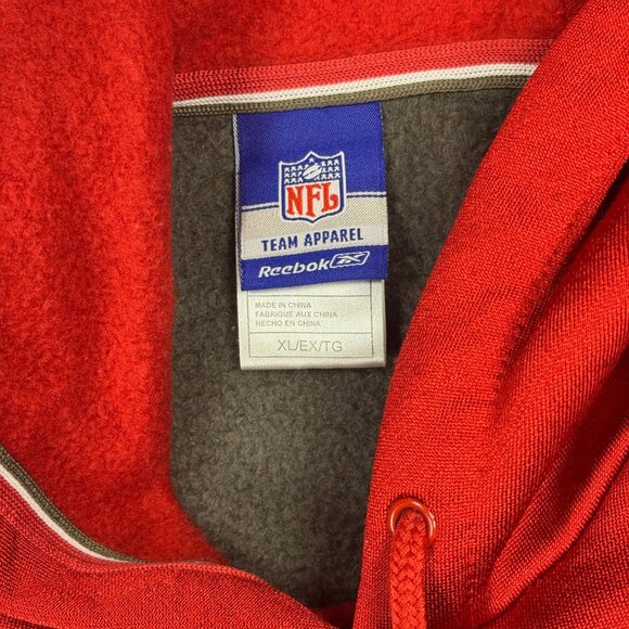 Vintage Tampa Bay Buccaneers Fleece Hoodie NFL Reebok Pullover Y2K Embroidered - Picture 6 of 13